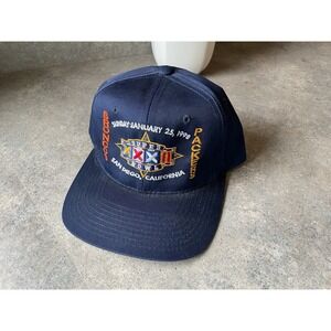 Vtg 1998 SUPER BOWL XXXII Denver Broncos Green Bay Packers SAN DIEGO Hat New Era